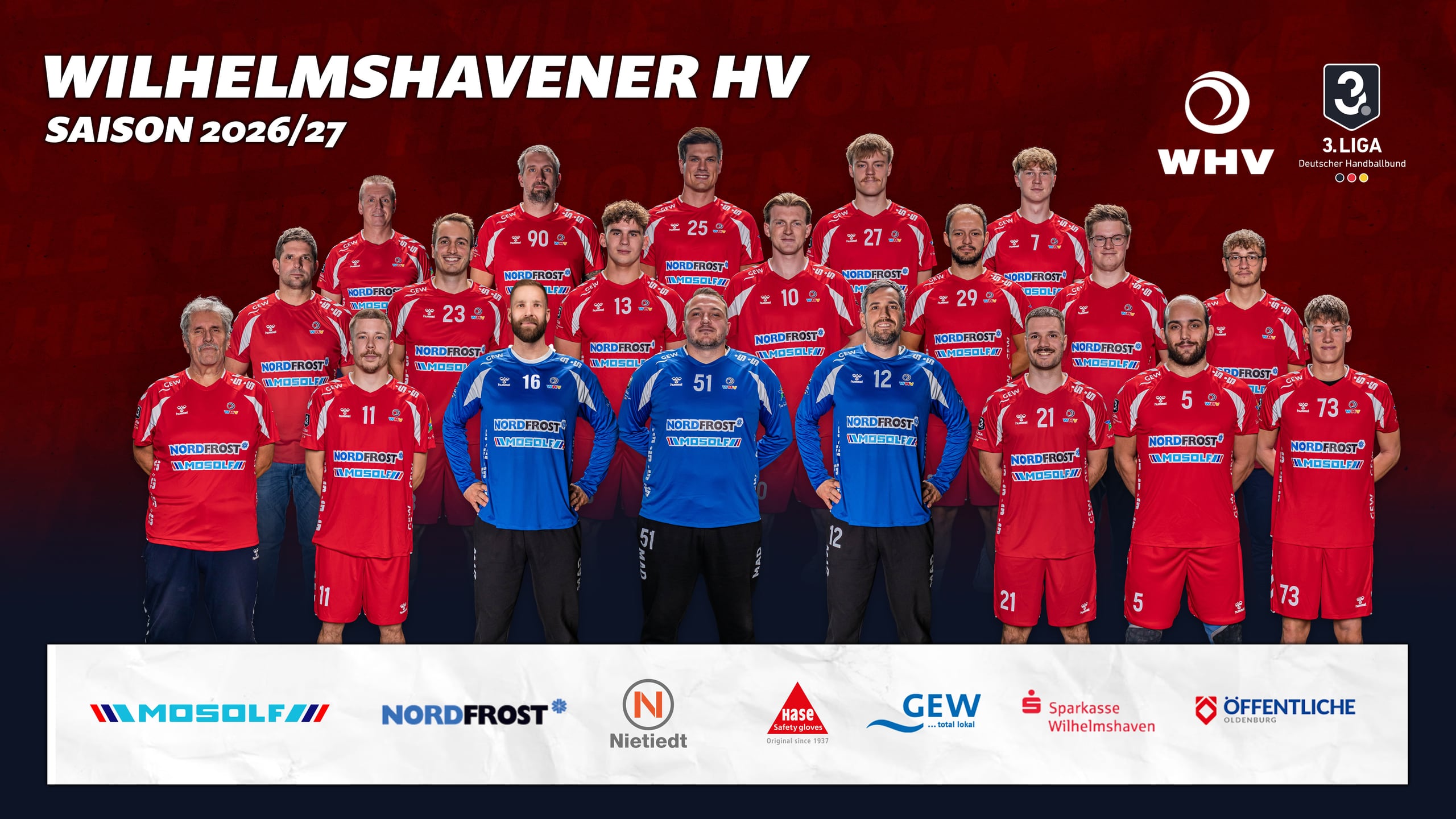 Mannschaftsfoto 1. Herren, Saison 2026/27